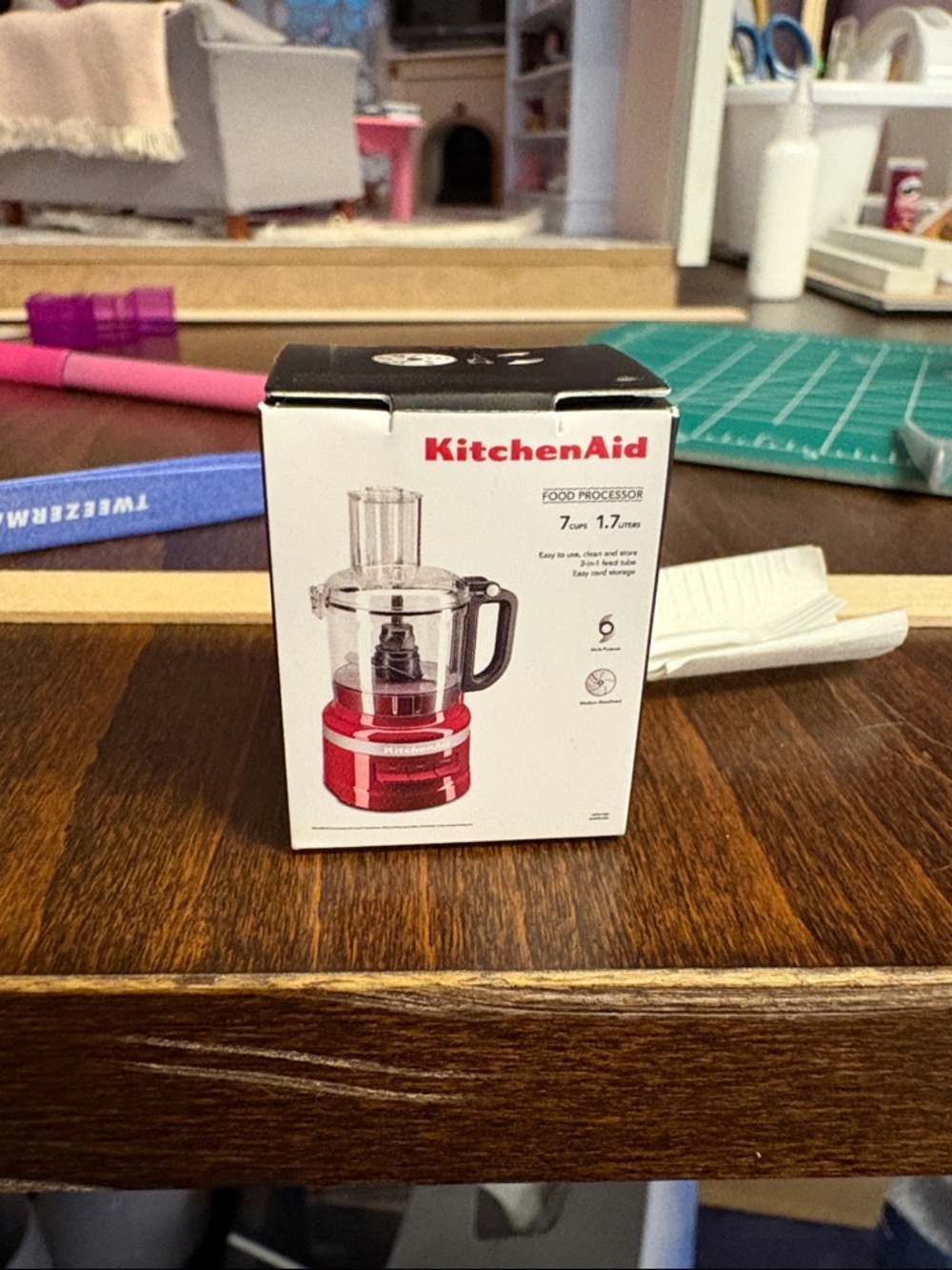 Mini brands KitchenAid Red Mini Food Processor with Clear Work Bowl !!!MINI!!